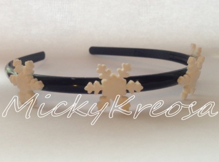 Frontino nero con fiocchi di neve!